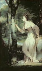 ジョシュアレイノルズ卿（1723-92）または彼のスタジオによる絵画の後のメリーランド州のジョアンナロイドの肖像画